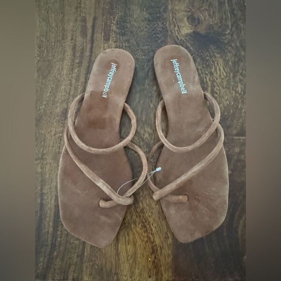 Jeffrey Campbell SASHA STRAPPY Sandals BROWN 8/39 - Picture 2 of 5